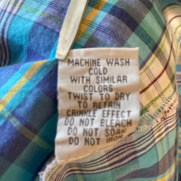 Plaid Cotton Button Up with Finish Details - Picture 9 of 9